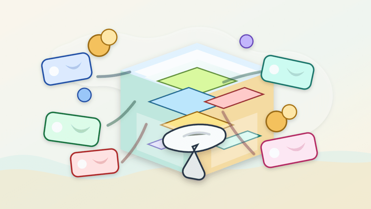 Layered-paper illustration of transaction cutouts competing for scarce open slots inside a blockchain block