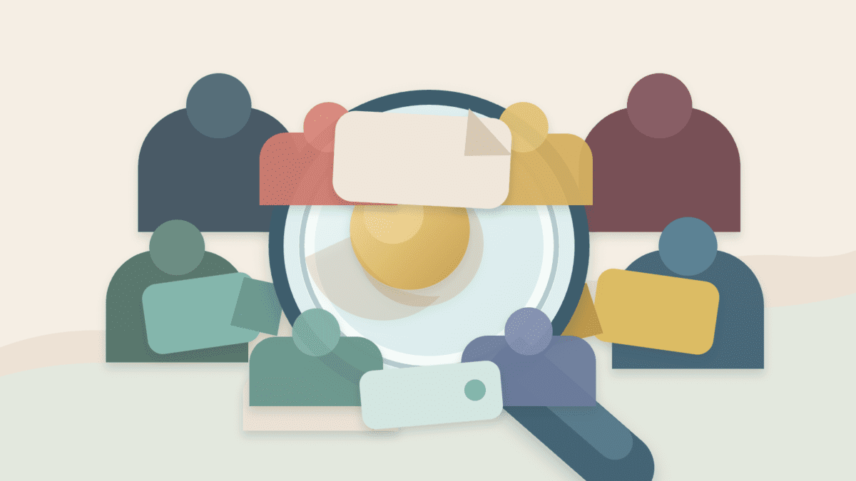 Paper-cut cover illustration showing one blank token under a magnifying glass, surrounded by shadowy private-group figures, blank wallets, and a folded contract sheet