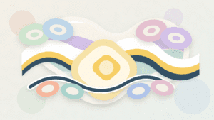 Layered paper illustration showing several hidden blockchain routes collapsing into one simplified cross-chain action