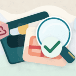 Layered paper illustration of a magnifying glass checking a crypto wallet reward claim
