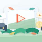Paper-cut cover illustration showing short video clips growing into crypto attention while a wallet and magnifying glass signal verification checks