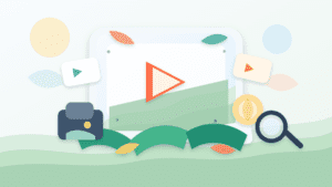 Paper-cut cover illustration showing short video clips growing into crypto attention while a wallet and magnifying glass signal verification checks