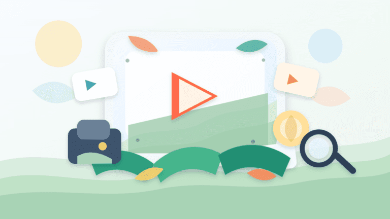 Paper-cut cover illustration showing short video clips growing into crypto attention while a wallet and magnifying glass signal verification checks