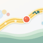 Layered paper cover art showing a token marker moving up a curved launchpad path toward a migration gate
