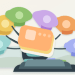 Layered paper illustration showing multiple sequencer participants ordering transaction cards into one rollup path