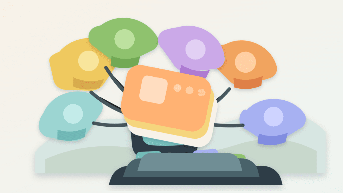 Layered paper illustration showing multiple sequencer participants ordering transaction cards into one rollup path