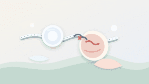 Layered paper illustration of a stablecoin token breaking away from a peg line
