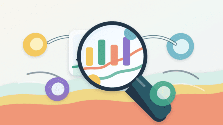 Layered paper illustration of a magnifying glass scanning DEX-pair market signals and token pools
