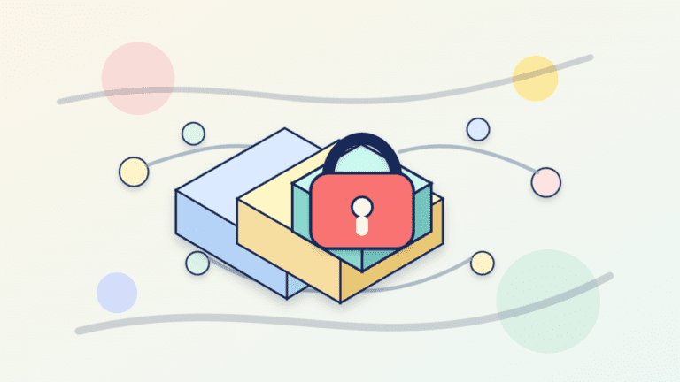 Layered paper illustration of a finalized blockchain block locked into place
