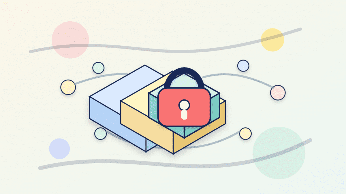 Layered paper illustration of a finalized blockchain block locked into place