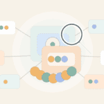 Layered paper illustration showing a few large wallet shapes holding most token discs while many small wallets hold fewer tokens