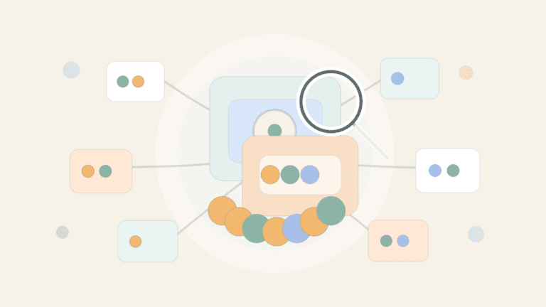 Layered paper illustration showing a few large wallet shapes holding most token discs while many small wallets hold fewer tokens