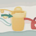 Layered paper illustration of crypto tokens entering a honeypot while the exit path is blocked by a lock