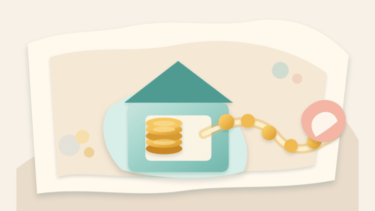 Layered paper cover showing a house-shaped vault protecting recovered crypto profits while a smaller coin trail continues as a runner