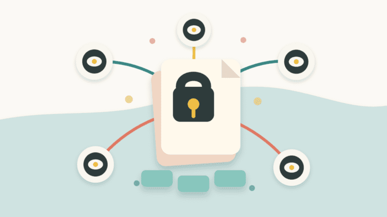 Layered paper cover showing a locked smart contract watched by connected keeper nodes
