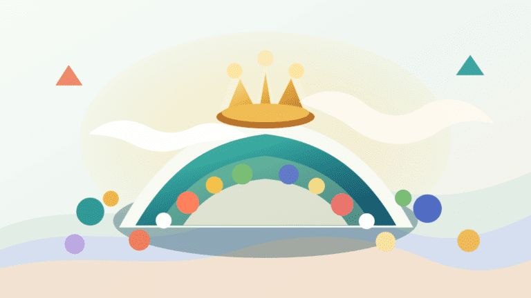 Layered paper cover showing a crown on a launchpad hill with token markers gathering attention around King of the Hill visibility