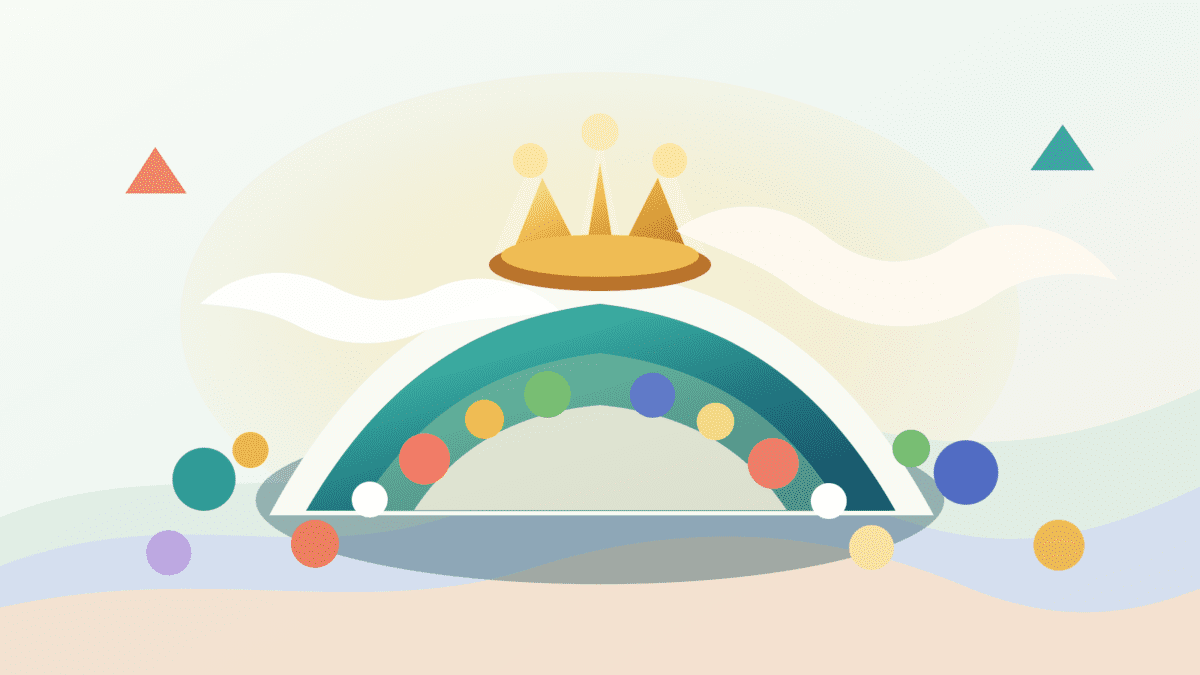 Layered paper cover showing a crown on a launchpad hill with token markers gathering attention around King of the Hill visibility