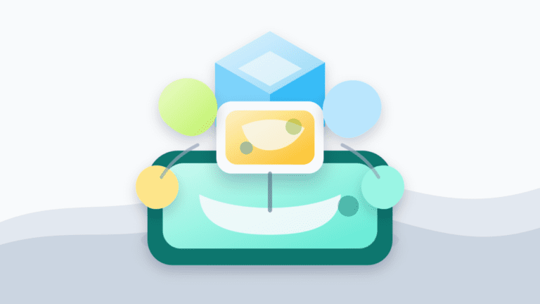 Layered-paper illustration of a blank liquid restaking token receipt sitting above a wallet and stacked restaking layers