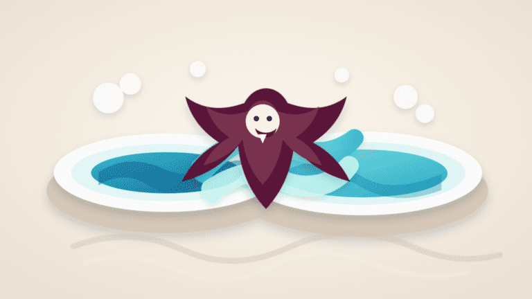 Layered paper illustration of a liquidity vampire pulling liquidity between two DeFi pools
