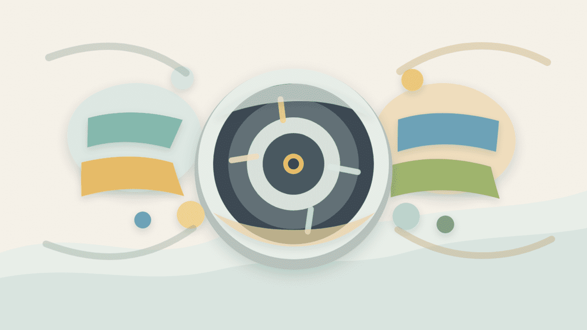 Layered paper illustration of a vault surrounded by balanced liquidity shapes for a market making vault