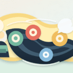 Layered paper cover illustration showing a cautious trader beside an abstract meme coin trench with blank token shapes, social bubbles, and exit-risk shadows