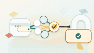 Layered paper illustration of a wallet sending a Merkle-style proof path to a verified claim gate