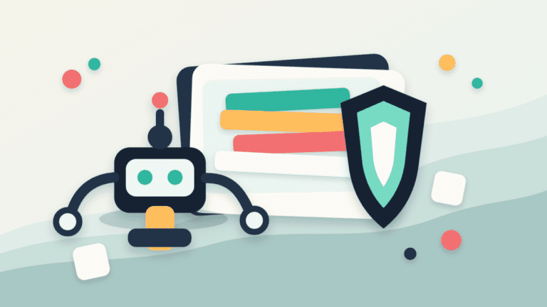 Paper-cut illustration of a MEV bot inspecting layered transaction cards with a shield for protected routing