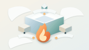 Layered paper illustration of block value being redirected into a flame for MEV burn