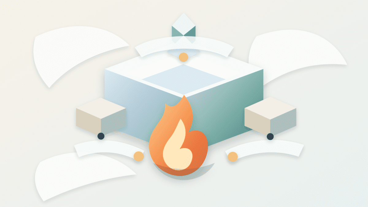 Layered paper illustration of block value being redirected into a flame for MEV burn