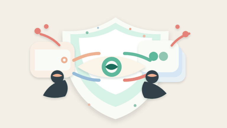 Layered paper shield protecting a private crypto swap route from surrounding bot silhouettes