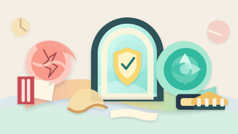 Layered paper illustration of an old crypto token passing through a verified migration portal into a new supported token state