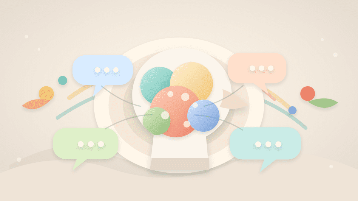 Layered paper illustration showing crypto mindshare as shared market attention around one central idea
