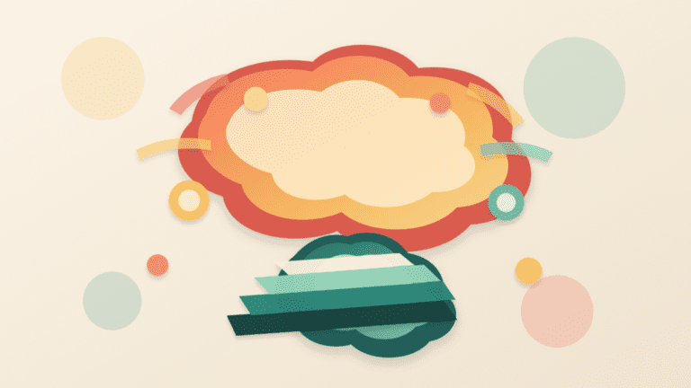Layered paper illustration showing a large crypto market story floating above a smaller proof base