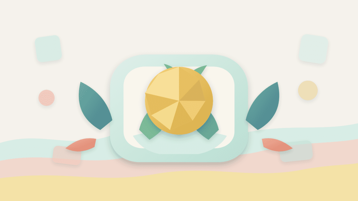 Layered paper illustration of a generic crypto balance producing native yield through built-in product layers