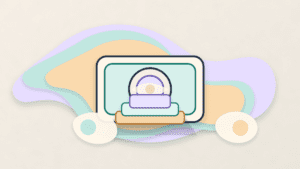 Layered paper illustration of a DeFi vault where a small deposit sits in front of larger exposure layers
