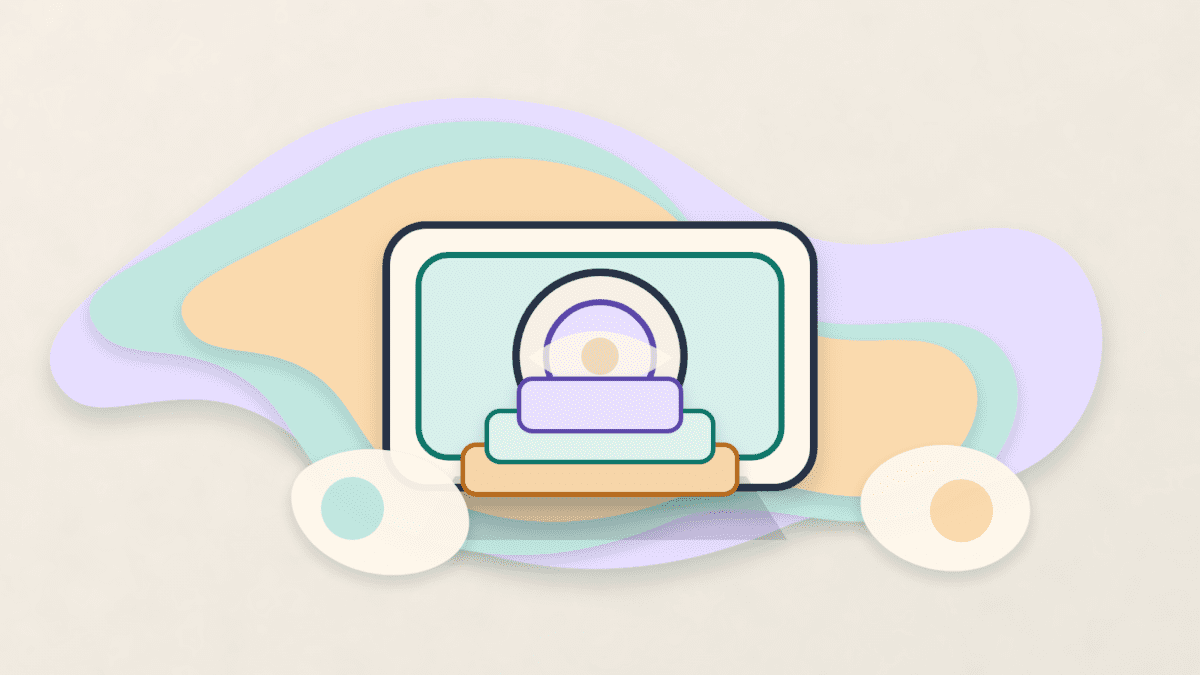 Layered paper illustration of a DeFi vault where a small deposit sits in front of larger exposure layers