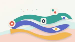 Layered paper illustration of a crypto trade request moving through several order routing paths