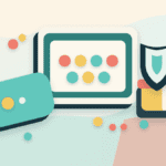 Layered paper illustration showing a wallet, colored point dots, sealed reward box, and safety shield for crypto points