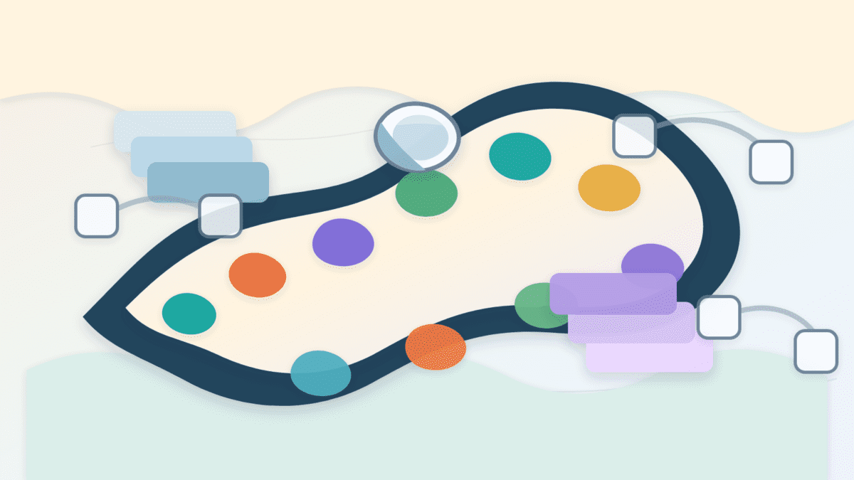 Layered paper illustration of a temporary blob data lane beside blockchain blocks and verifier nodes