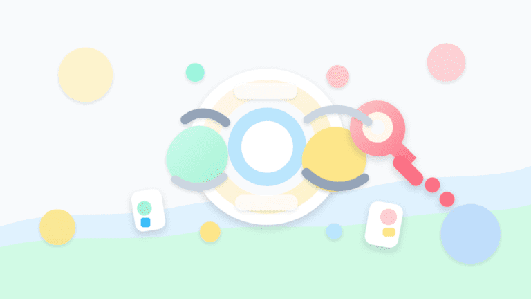 Layered paper illustration of a crypto token with a removed authority key and separated control path