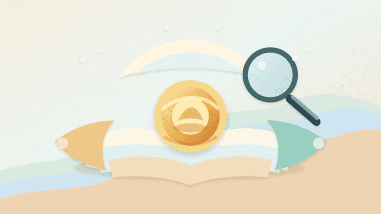 Layered-paper cover showing an overlooked sleeper coin partly tucked under paper sheets with a magnifying glass for due diligence