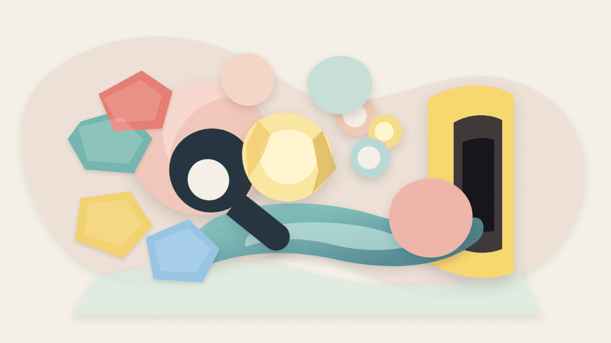 Layered-paper illustration of a trader inspecting a crumpled token near duplicate token cutouts, AI collage scraps, shallow liquidity, and an exit doorway