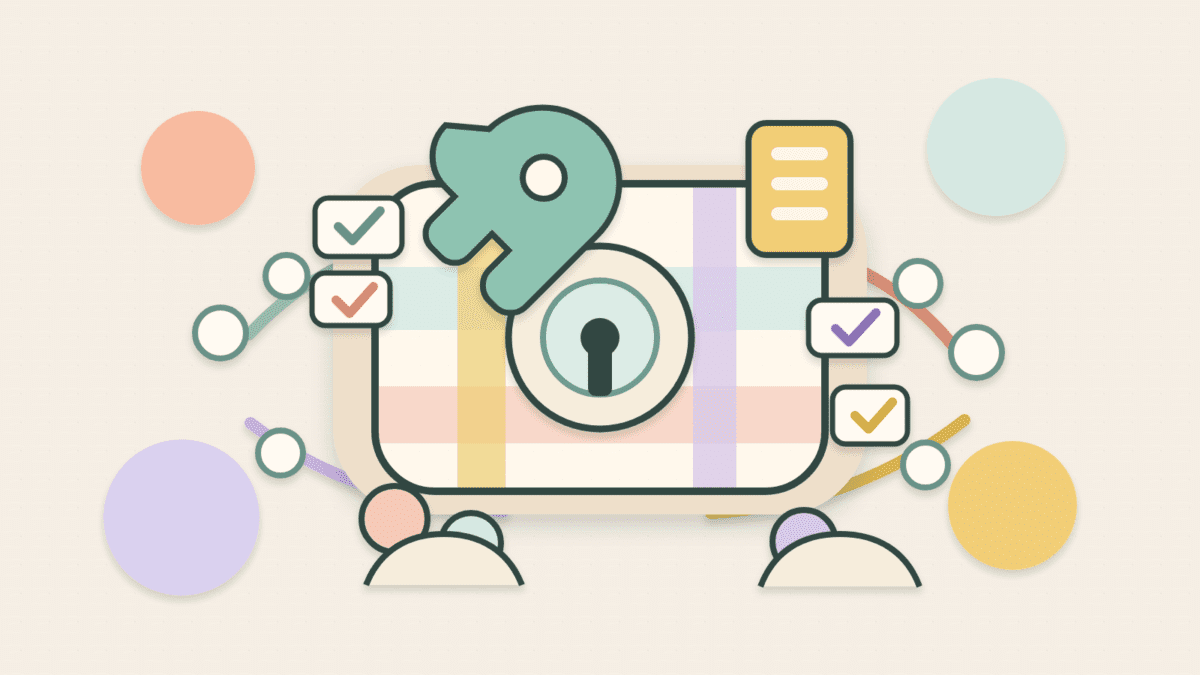 Layered paper illustration of a programmable smart account wallet with passkey, recovery, and rule controls