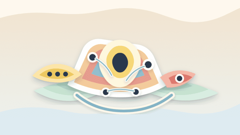 Layered paper illustration of a sovereign rollup as a self-governing modular chain above a data availability layer