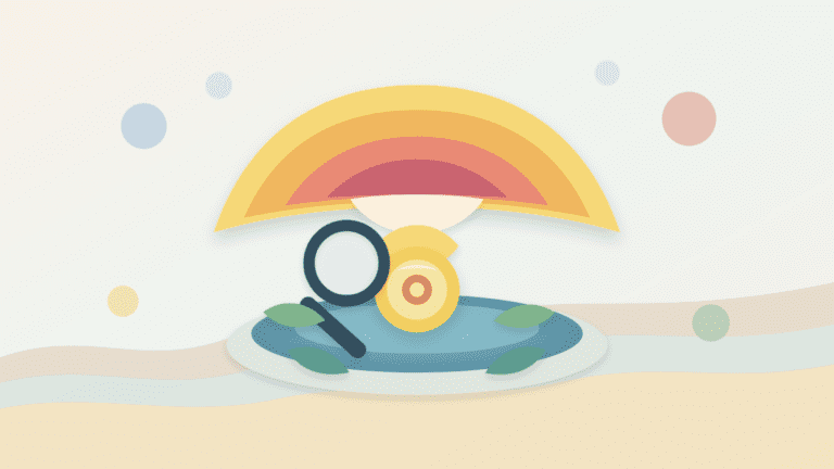Layered paper illustration of a tiny crypto token under a market-cap ceiling with a magnifying glass checking liquidity depth