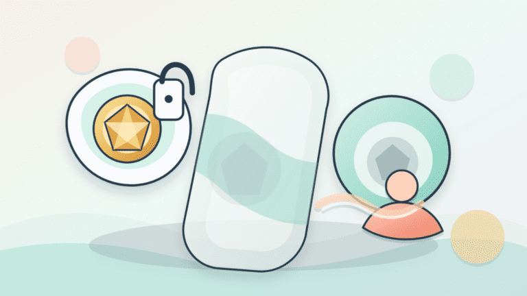 Paper-cut illustration showing a locked generic asset and its reflected exposure reaching a user position